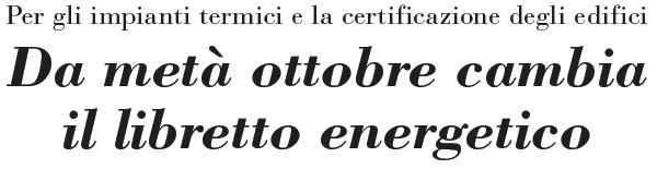 Cambia libretto energetico